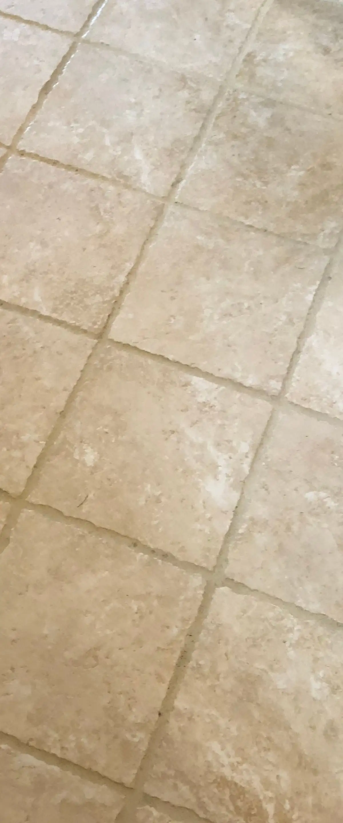 Kitchen tile and grout — after